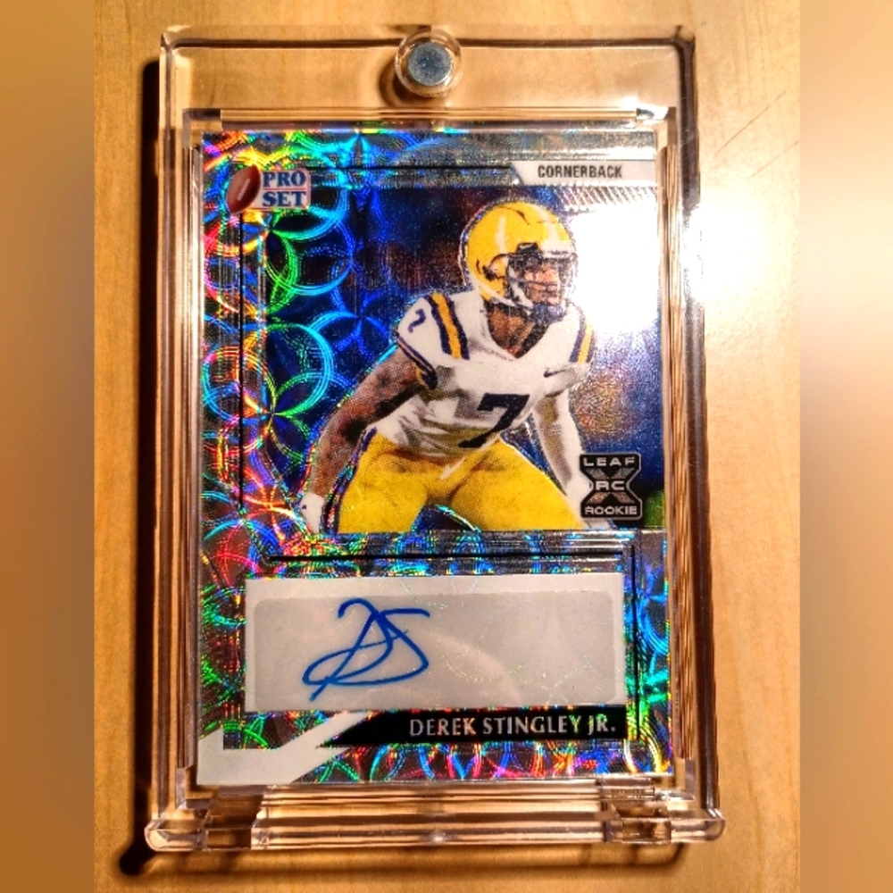 Derek stingley jr 2022 autograph rookie 13/20 Houston Texans in case